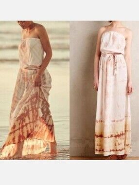 Gypsy 05 | Dresses | Gypsy 5 Teal Silk Tie Dye Maxi Dress Medium | Poshmark
